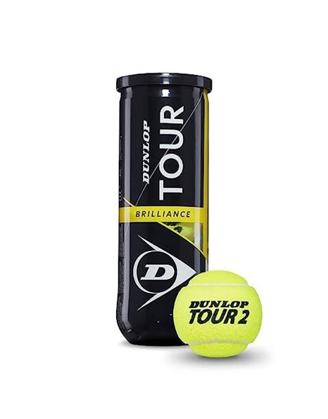 Dunlop Tennisball Tour Brilliance - 3 Ball Pet One Size 601326