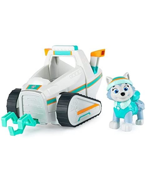 Paw Patrol, Everest’s Snow Plough Vehicle with Collectible Figure, for Kids Aged 3 and Up