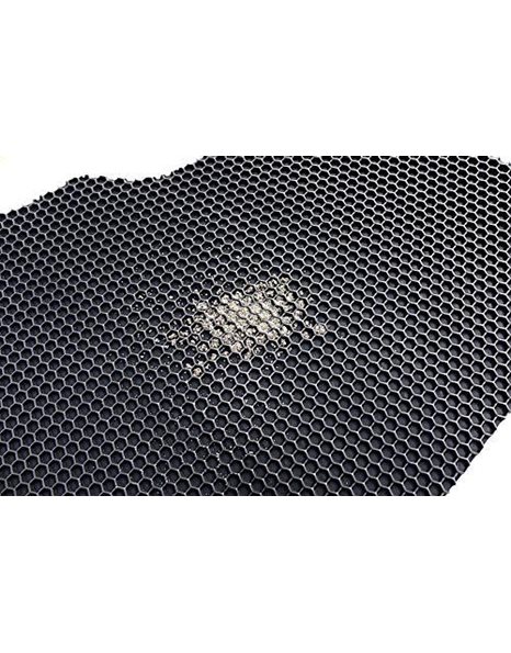 NICOMAN Universal Hex Dirt Catcher Anti-Slip Car Floor Mat(Black, Full set of 4pcs)