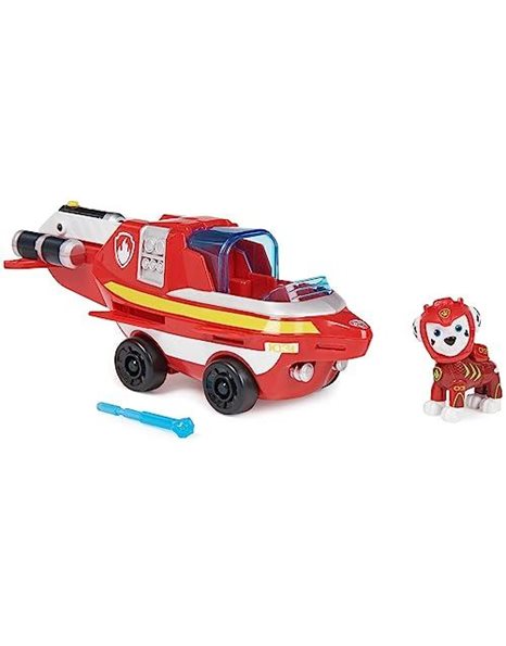 PAW Patrol Aqua Pups Marshall Transforming Dolphin Vehicle with Collectible Action Figure, Kids’ Toys for Ages 3 and up