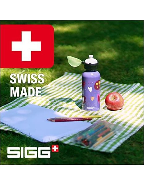 Sigg Kids Water Bottle, Aluminium , Heart Balloons - 0.4L