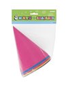 8x Paper Party Hats - Assorted Color / Blue, Red, Pink, Purple and Yellow