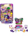 Polly Pocket Backyard Butterfly Compact, Outdoor Theme with Micro Polly Doll, Polly’s Mom Doll 5 Reveals & 12 Accessories, Pop & Swap Feature, Great Gift for Ages 4 Years Old & Up, GTN21