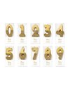 Gold Glitter Number one 1 Birthday Candle | Quality Large Cake Topper Decoration | Pretty, Sparkly and Elegant Ideal for milestone and anniversary 18th, 21st, 30th 40th 50th 60th 70th 80th 90th 100!
