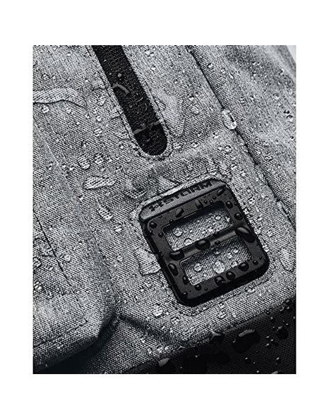 Under Armour Unisex Halftime Backpack, Grey, OSFA One Size, Pitch Gray Medium Heather / Black / Black (012)