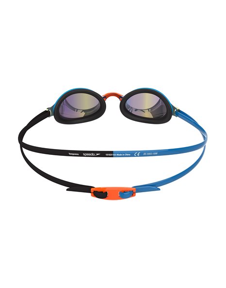Speedo Unisex Adult Vengeance Mirror Swimming Goggles, Pool Blue/Black/Sapphire Blue, One Size
