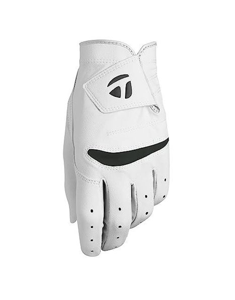 TaylorMade Mens Stratus Soft Golf Glove, White, Medium Large