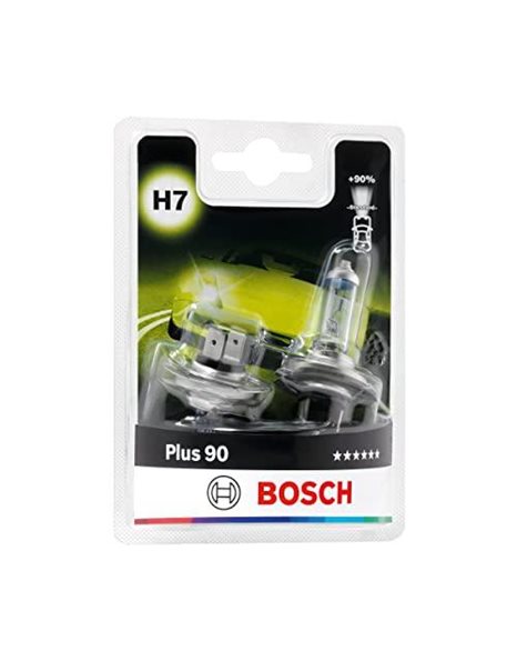 Bosch H7 (477) Plus 90 headlight bulbs - 12 V 55 W PX26d - 2 bulbs