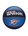 Wilson Basketball, NBA Team Tribute Model, OKLAHOMA CITY THUNDER, Outdoor, Rubber, Size: 7