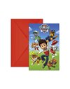 Amscan 9903830 - Paw Patrol Stand-up Party Invitations - 8 Pack
