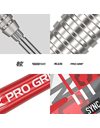 Target Darts Unisex Sync 80% Tungsten Swiss Point Set Steel Tip Darts, Red, Silver and Black, 24G UK