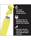 SIGG - Stainless Steel Water Bottle - Shield ONE Yellow - Suitable For Carbonated Beverages - Leakproof - Lightweight - BPA Free - Yellow - 0.75 L, Ultra Lemon