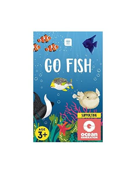 Talking Tables Go Fish Card Game for Kids | Animal Snap Travel Game for Children & Family with Educational Ocean Fact File (FISH-GOFISH)