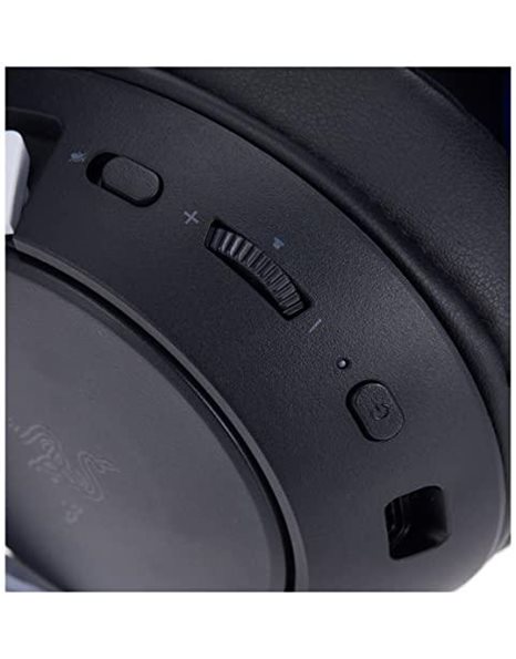 Razer Kaira Pro - Dual Wireless PlayStation 5 Headset with Haptics (HyperSense, TriForce Titanium 50 mm Driver, Detachable Hyperclear Supercardioid Mic, SmartSwitch, RGB Chroma) Black-White
