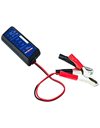 Ansmann 4000002 12V Car Battery Tester With LED Display [Pack of 1] Battery Health Checker Ideal For Testing Vehicle Alternator, Battery Power For Cars - With 2 Crocodile Clips, Black