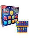 9 x Solar System Bath Bombs Gift Set, 9 x Planetary Fact Cards, Educational Planet Bath Bombs for Children, Science Kits for Boys & Girls, Bath Toy Birthday Presents, Learning Pocket Money Gifts