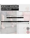 Ultrasport 2-way pull-up bar, individually adjustable for a length of 66.5 to 93 cm, sturdy steel pull-up bar, loadable up to 100 kg, effective training of upper body muscles