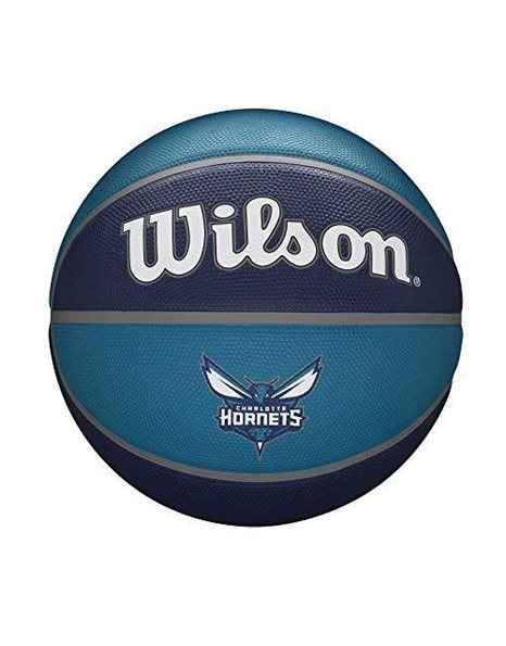 Wilson Basketball, NBA Team Tribute Model, CHARLOTTE HORNETS, Outdoor, Rubber, Size: 7