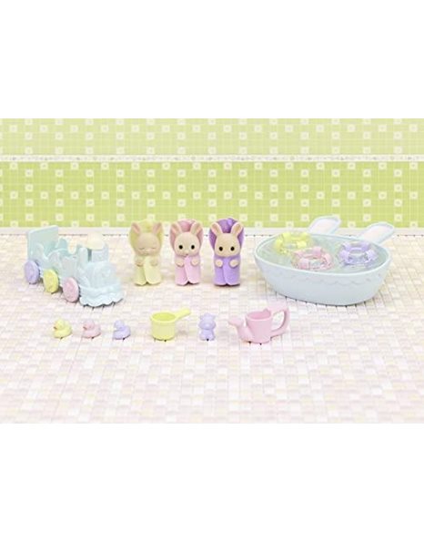 Sylvanian Families 5707 Triplets Baby Bathtime Set - Dollhouse Playsets