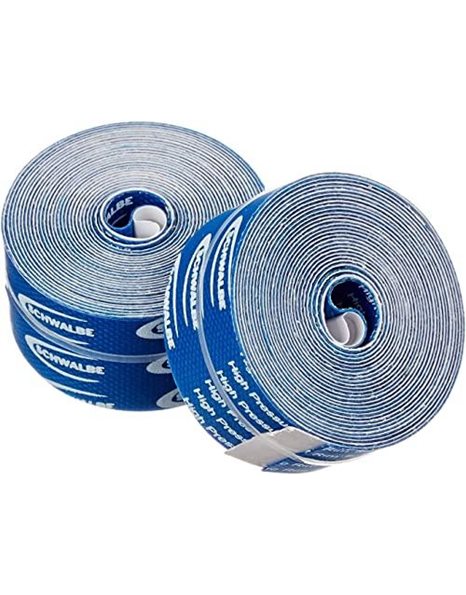 Schwalbe High Pressure Cloth Rim Tape, Blue, 18mm x 2 meter (Twin Pack)