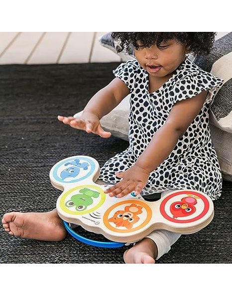 Baby Einstein Magic Touch Wooden Drum Musical Toy, Ages 6 months Plus