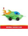 PAW Patrol Aqua Pups Rocky Transforming Sawfish Vehicle with Collectible Action Figure, Kids’ Toys for Ages 3 and up