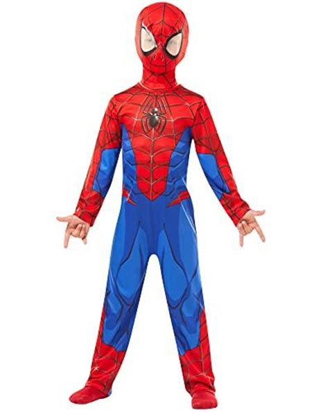 Rubies 640840l Spiderman Marvel Spider-Man Classic Child Costume, Boys, L (7 - 8 Years/128 cms)