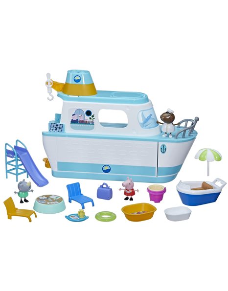 Peppa Pig Cruise Ship, Multilevel Playset with 17 Pieces, Preschool Toys for 3 Year Old Girls and Boys and Up