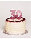 Talking Tables Rose Gold Glitter Number 4 Candle | Premium Quality Cake Topper Decoration | Pretty, Sparkly for Kids, Adults, 40th Birthday Party, Anniversary, Milestone, RoseGold4,8 cm