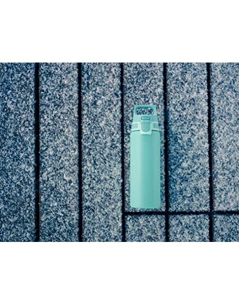 SIGG - Stainless Steel Water Bottle - Shield ONE Glacier - Suitable For Carbonated Beverages - Leakproof - Lightweight - BPA Free - Glacier - 1 L