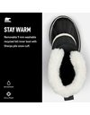 Sorel Caribou Womens Waterproof Snow Boots, Black (Black x Stone), 3.5 UK