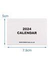 Baker Ross FX873 Calendar Pads 2024 - Pack of 25, Kids Make Your Own Calendar Craft Accessories
