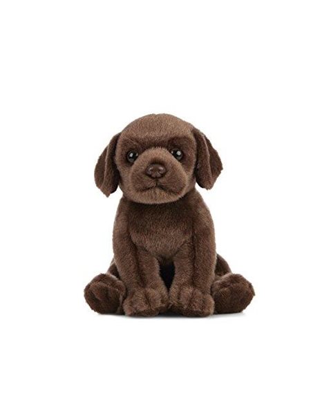 Living Nature Soft Toy - Chocolate Labrador Puppy (16cm)
