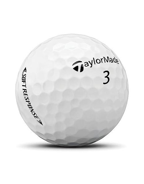 TaylorMade Unisexs Soft Response Golf Ball, White, One Size
