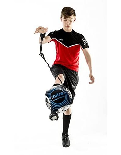 Mitre Solo Close Control and Skills Football Training Aid, Adjustable Design, Hands-Free Use, One Size