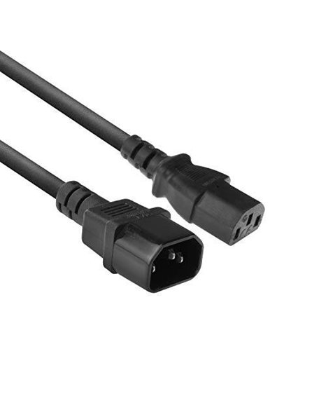 ACT AK5121 IEC Male to Female 3-Pin C13 to C14 IEC Power Cable 7 m Black