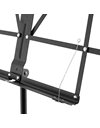 TIGER MUS56-PRO Easy-Folding Metal Sheet Music Stand - Professional Sturdy Portable Stand with Carry Bag - Black