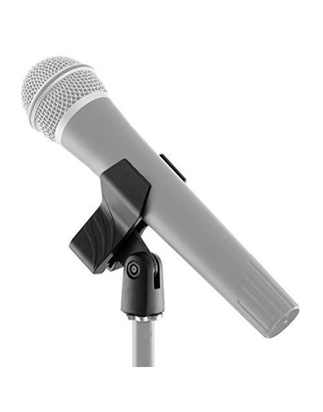 TIGER MCA88-BK Universal Microphone Clip - Quality Spring Mic Clip - Black
