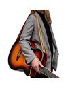 TIGER STP2-RB Nylon Guitar Strap for Acoustic, Classical, Electric and Bass Guitars Reggae Design