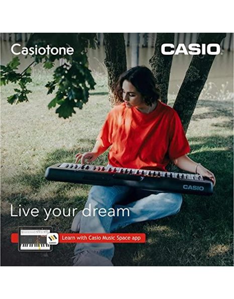 Casio CT-S100 keyboard with 61 standard keys and automatic accompanying