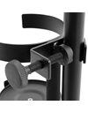 TIGER MSA89-BK Cup Holder for Microphone and Music Stand for Glasses, Bottles, Cups - Black