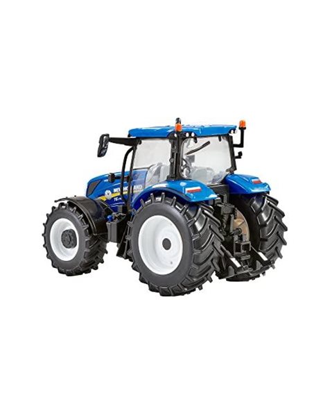 New Holland T6.175 Blue Power Tractor Replica, New Holland Tractor Replica Compatible with 1:32 Scale Farm Animals and Toys, Suitable for Collectors & Children from 3 Years