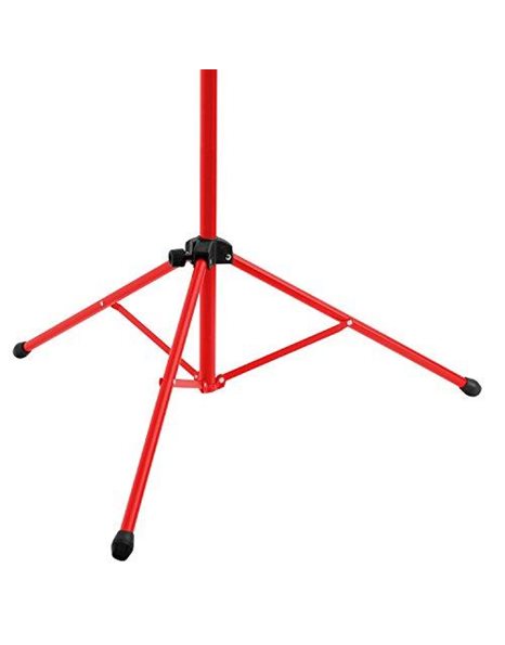 TIGER MUS56-RD Easy-Folding Sheet Music Stand with Bag - Portable Folding Music Stand - Red