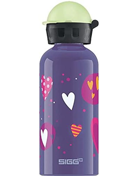 Sigg Kids Water Bottle, Aluminium , Heart Balloons - 0.4L