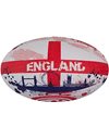 Optimum ENGLAND National Rugby Ball- Iconic Style with Great Flight and Air Retention - Rubber Dimpled Surface for Enhanced Grip - 2-Ply 410g Ball , Size Midi