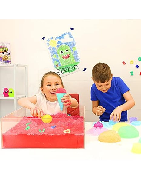 12 Use Mega Play Pack from Zimpli Kids, 3 x Gelli Play, 3 x Slime Play, 3 x Snoball Play & 3 x Crackle Baff, Childrens Sensory Play Toy, Educational Learning Activity, DIY Creative Toy