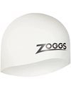 Zoggs Unisex Easy-fit Silicone Swimming cap, White, Normal UK