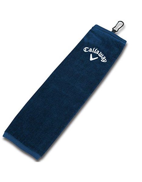 Callaway Unisex Golf Trifold Towel, Blue, 16 x 21 Inches