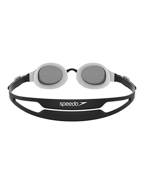 Speedo Unisex Kids Junior Hydropure Junior Swimming Goggles, Black/White/Smoke, One Size