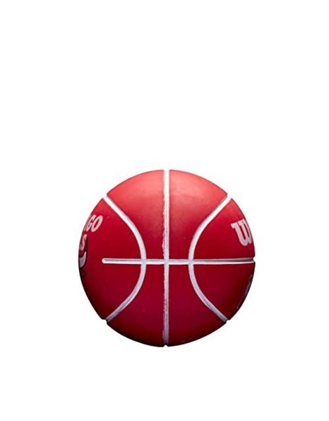 Wilson Basketball, NBA Dribbler, Chicago Bulls, Outdoor and indoor, Size: Child-sized, Black/Red